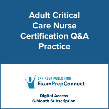 Adult Critical Care Nurse Certification Q&A Practice (Digital Access: 6-Month Subscription) image